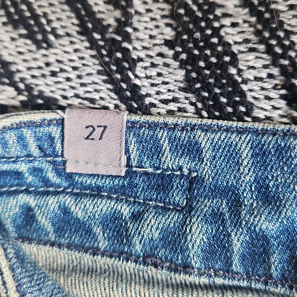 Women's Citizen Of Humanity Blue Distressed Jeans - Picture 4 of 6